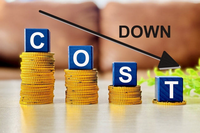 COSTの文字列の文字列とコイン